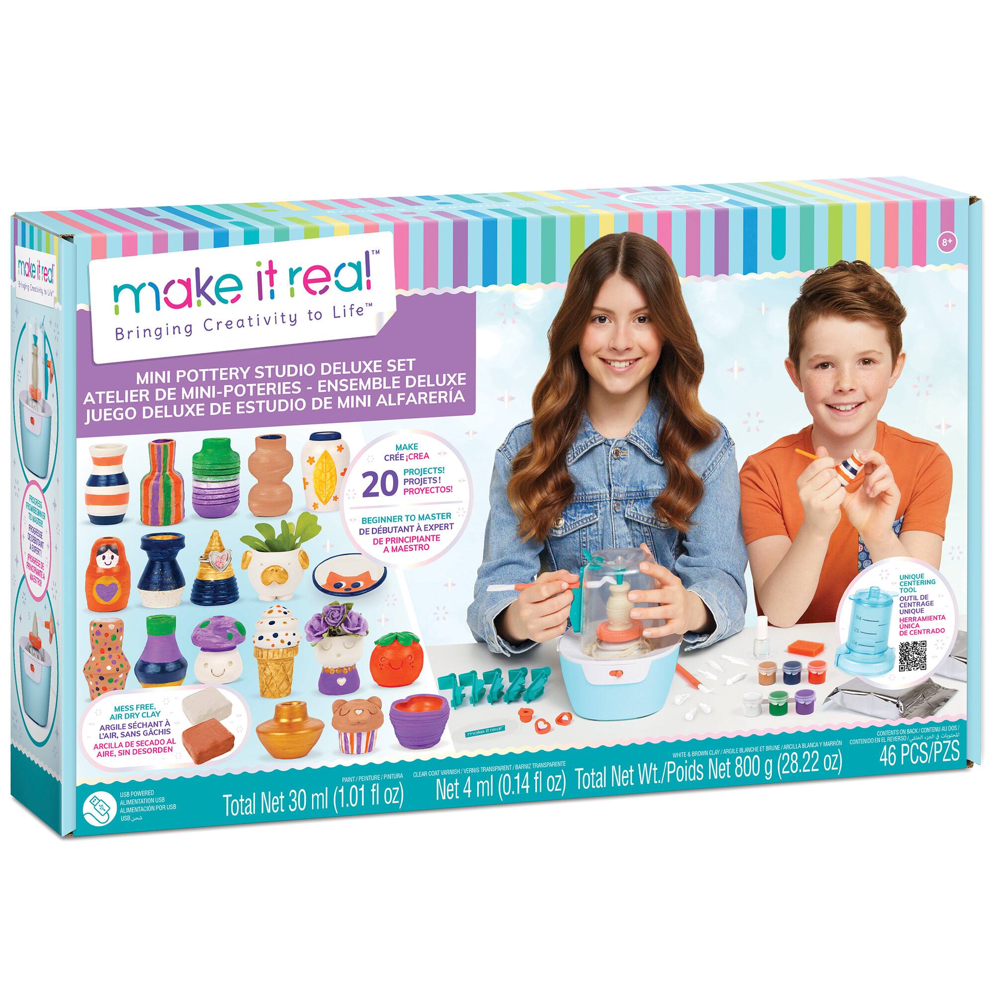 Make It Real™ Mini Pottery Studio Deluxe Set